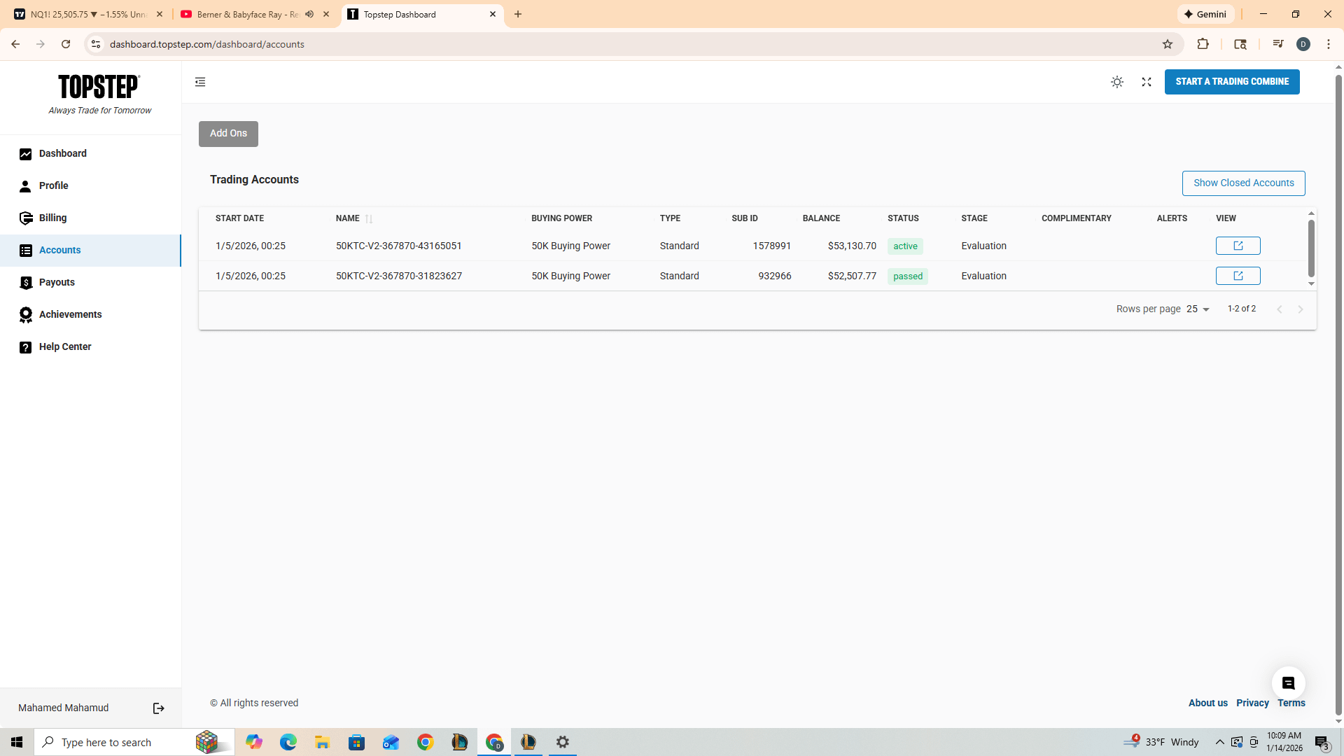 📉 탑스텝 평가 통과했는데 계좌마다 결과가 달라요