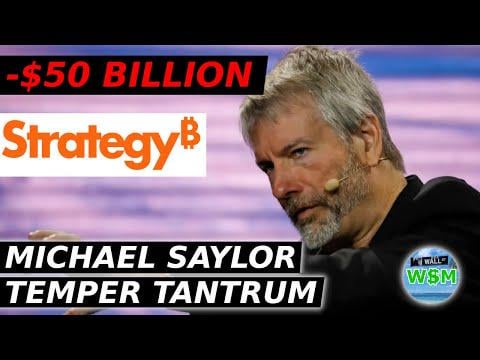 📉 마이크로스트래티지 주가 급락에 세일러 CEO 불안한 모습