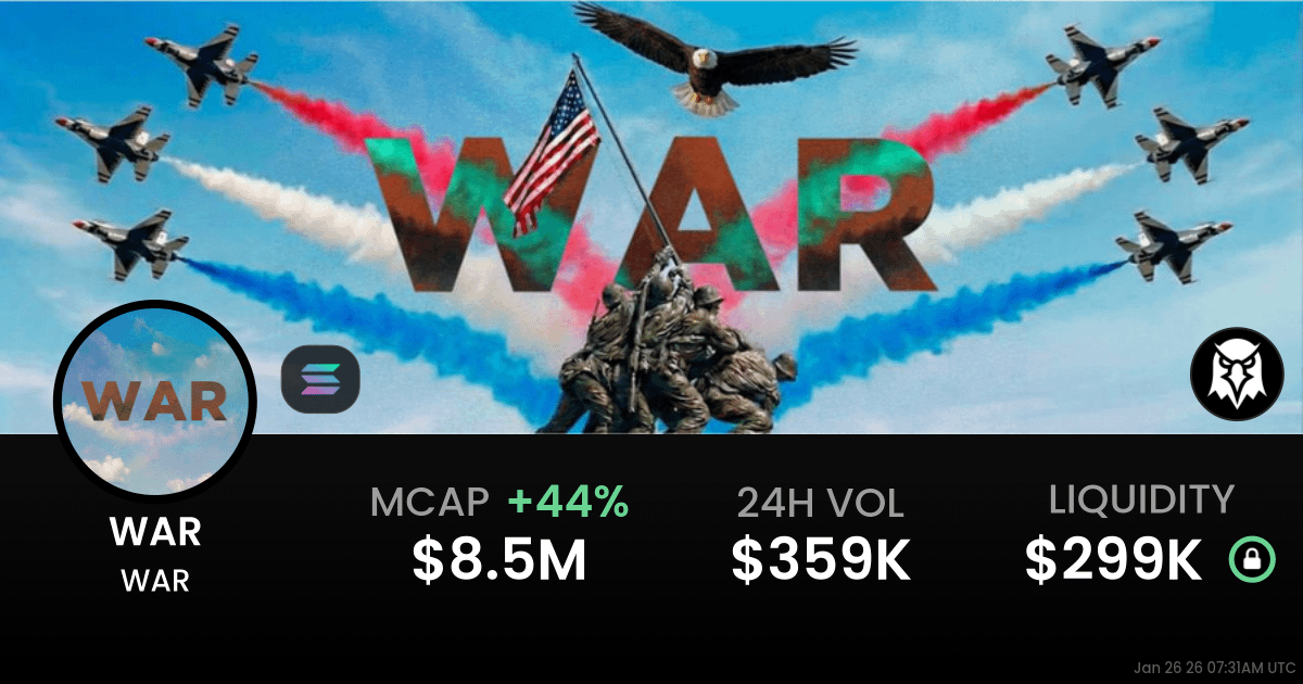 $WAR 코인, 지정학적 위기 속에서 주목받는 밈코인? 💣