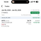 오늘 ASTS 콜옵션으로 1,740만 원 수익 냈어요 💰