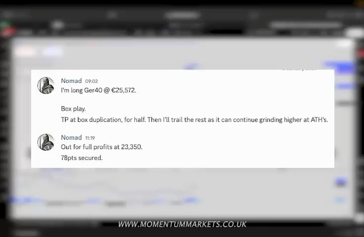 GER40 박스 이론으로 깔끔하게 먹은 거래 후기 📈