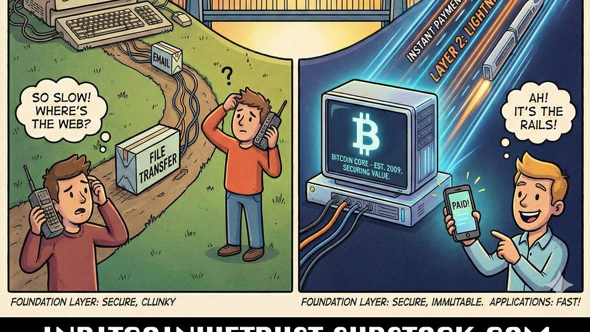 💡 비트코인은 느려도 된다: 프로토콜과 혁명의 관계