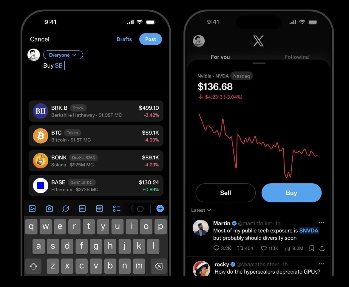 X(구 트위터)에서 암호화폐 거래 가능? 🤔