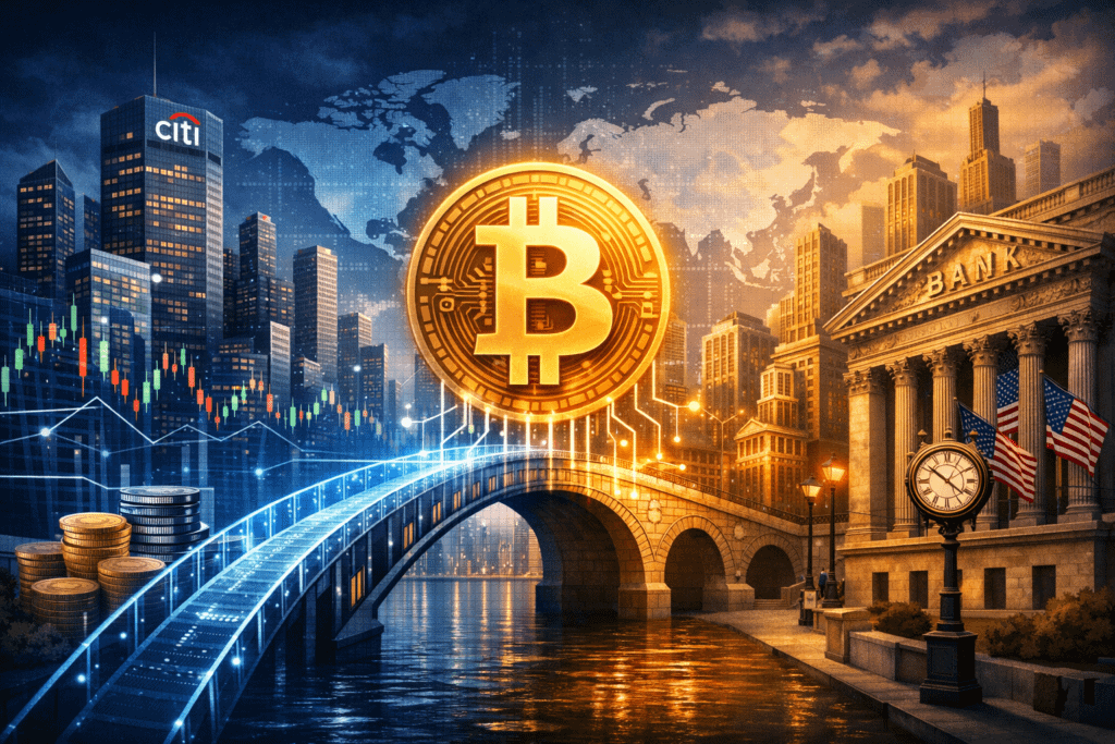 씨티가 비트코인을 '은행화'한다 — 시장에 주는 의미 🔍