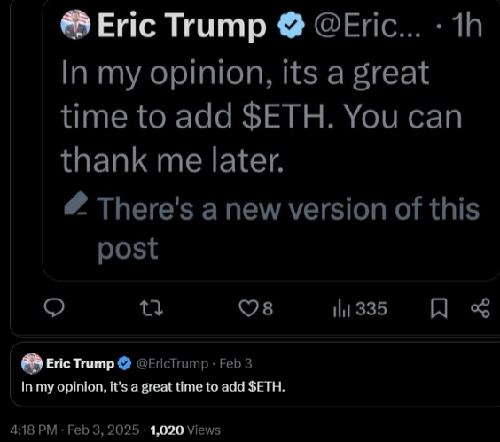 1년 전 이더리움, 누가 좋은 타이밍 알려줬죠? 😄