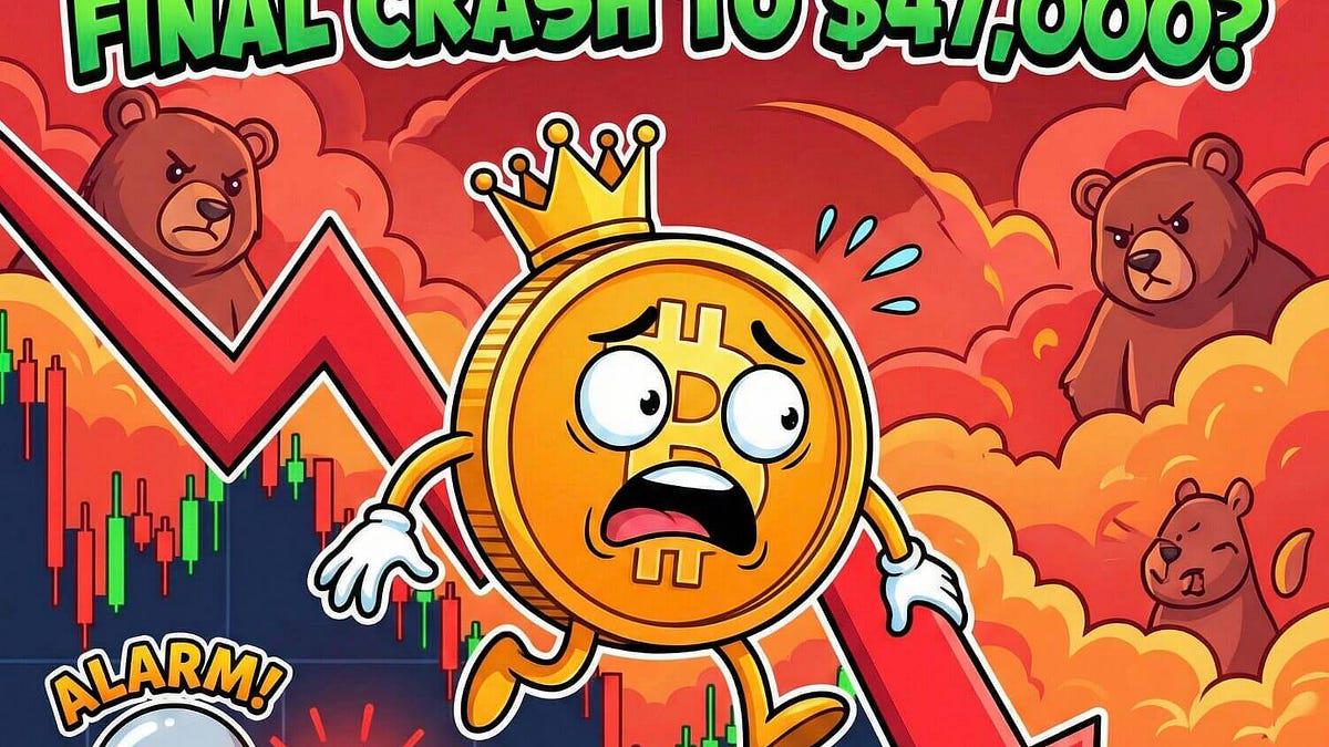 📉 비트코인, 4.7만 달러까지 마지막 급락 올까?