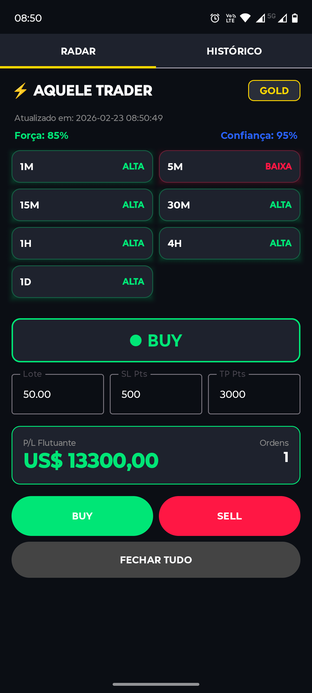 오늘도 내가 만든 금 거래 앱 테스트 중 🥇