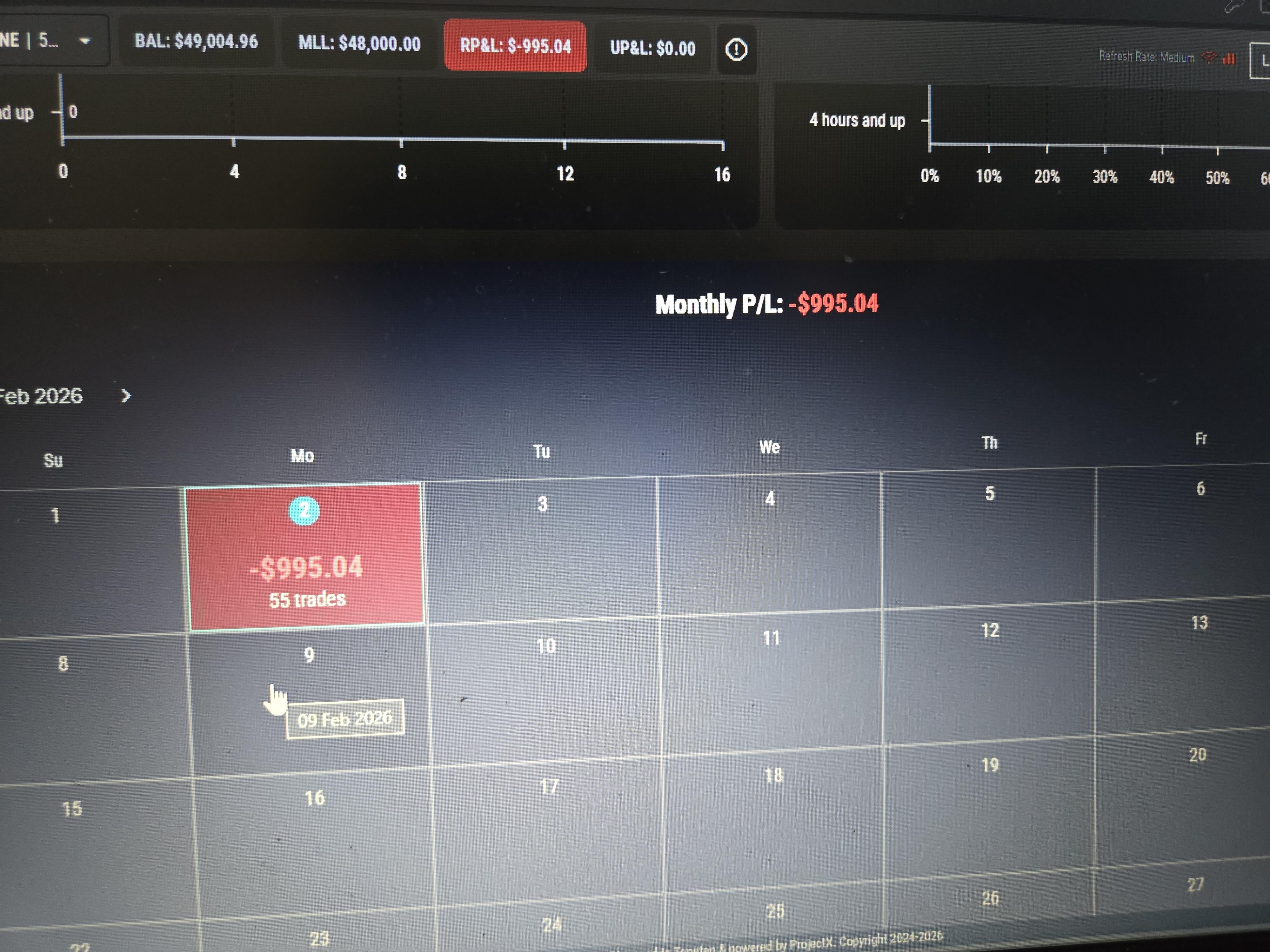 💸 5시간 동안 55번 거래하다가 수익 +1000 → 손실 -900 전환