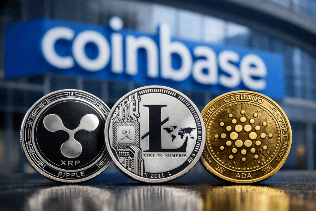 코인베이스, XRP·ADA·LTC 담보대출 확대 🚀