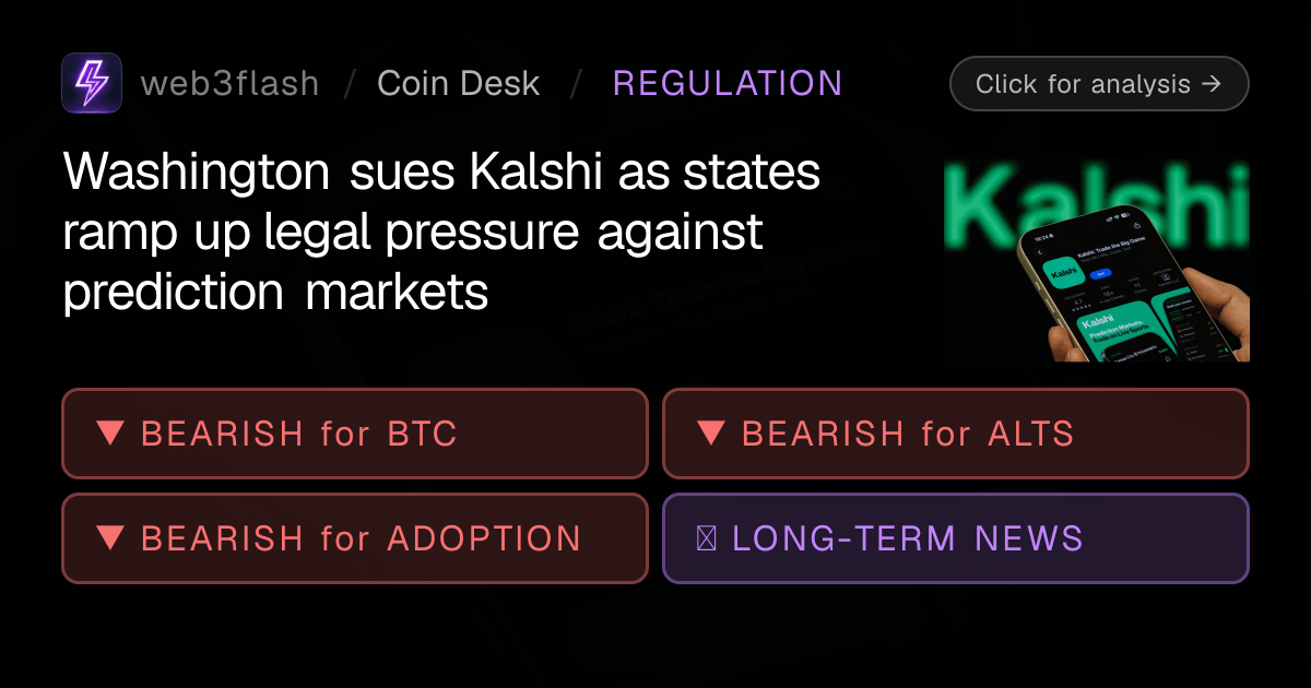 워싱턴주가 칼시를 소송…예측시장 규제 압박 확대 ⚖️