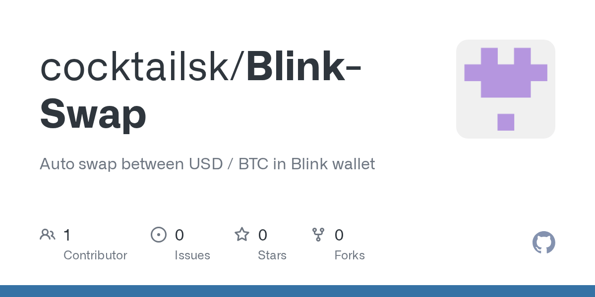 Blink 지갑 BTC↔USD 자동 스왑 자동화 시도 🛠️