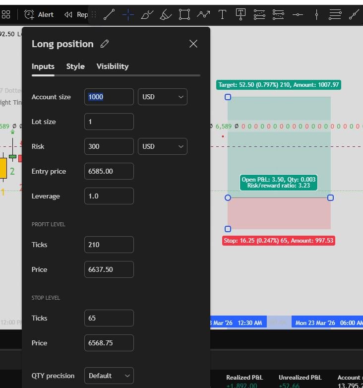 트레이딩뷰에서 리스크 조절이 안 돼요 ❓