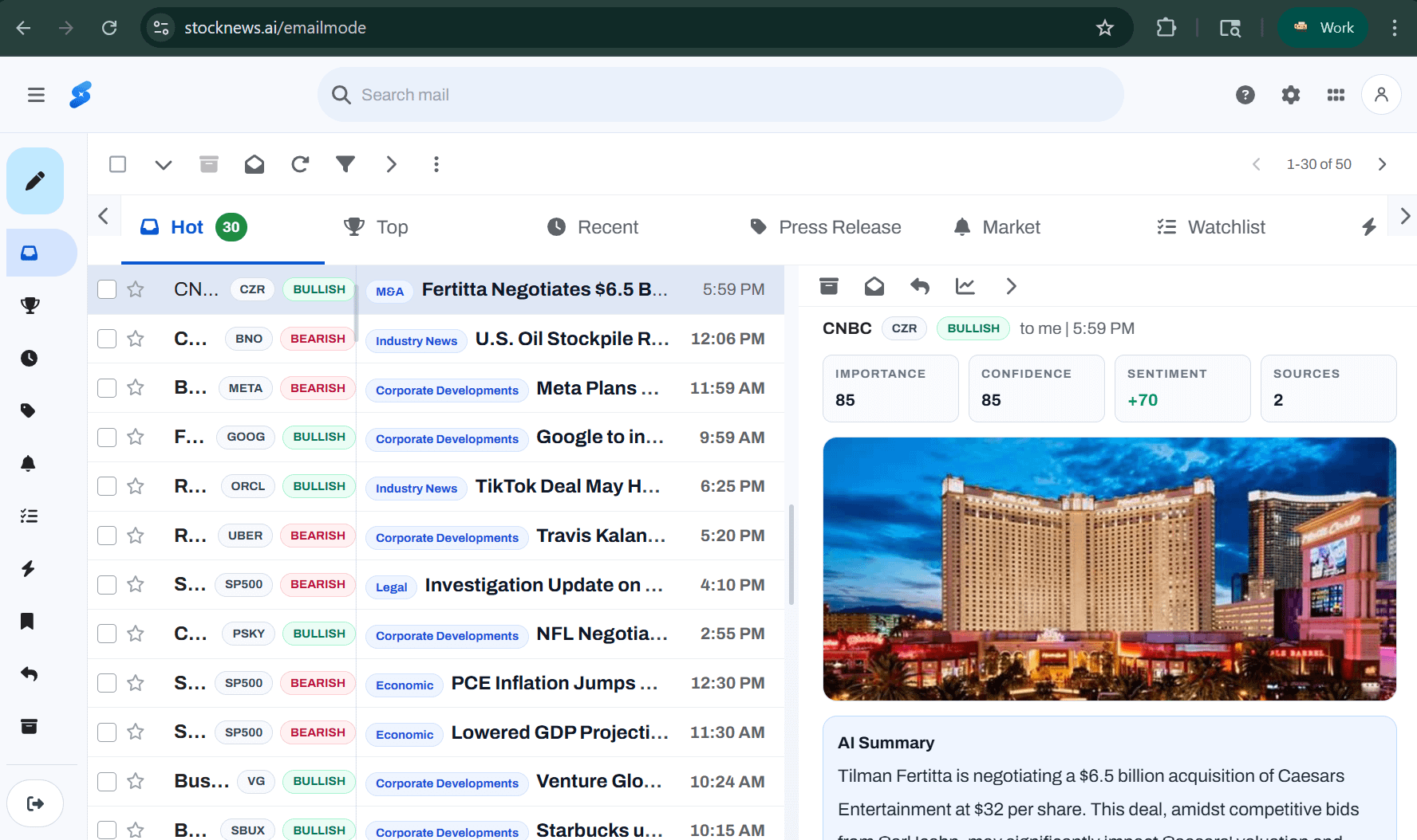 회사에서도 자연스럽게 주식뉴스 확인하는 Gmail형 뉴스 모음기 📧