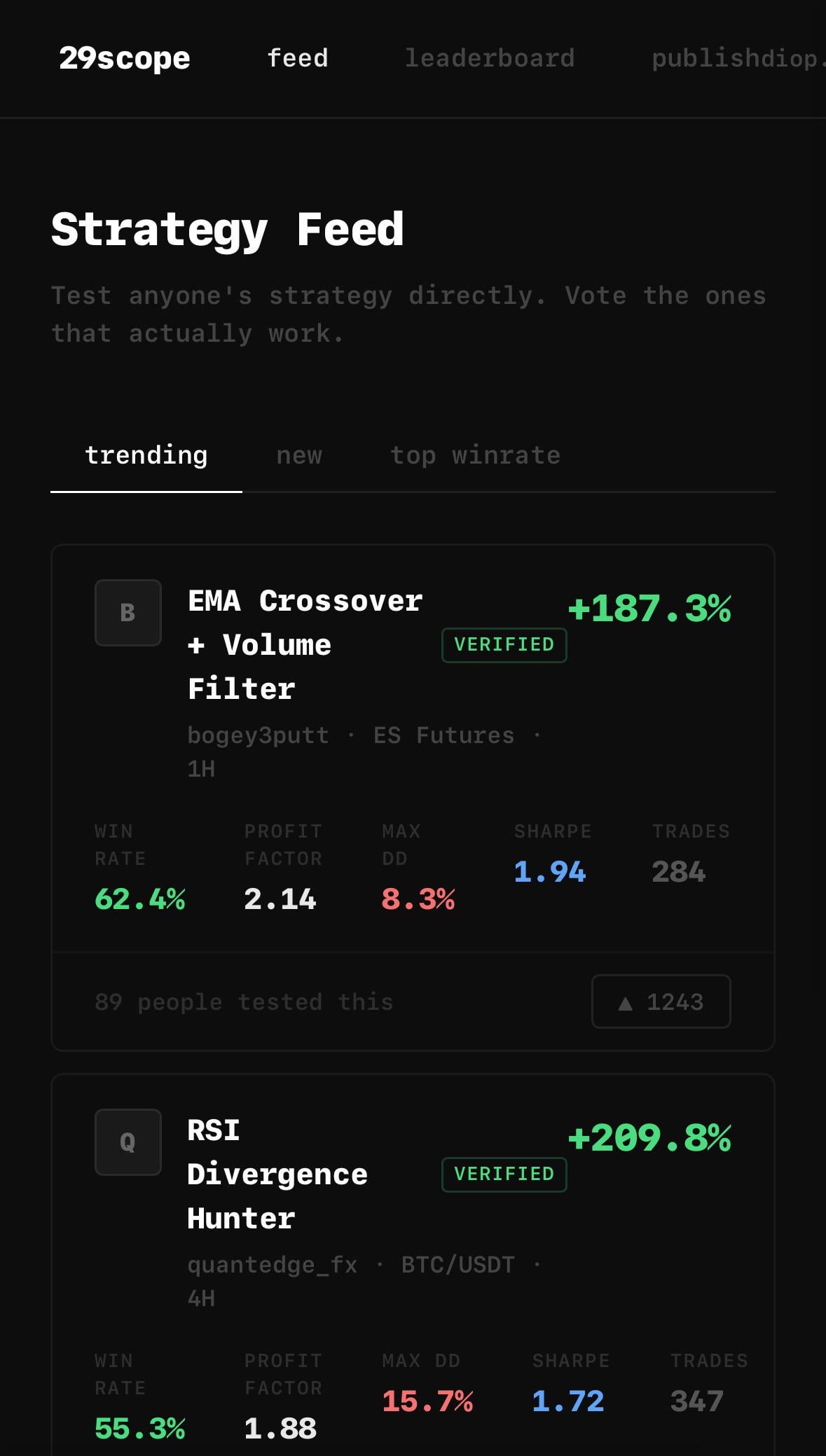 가짜 매매 스크린샷에 지쳐서 전략 검증 플랫폼을 만듭니다📊