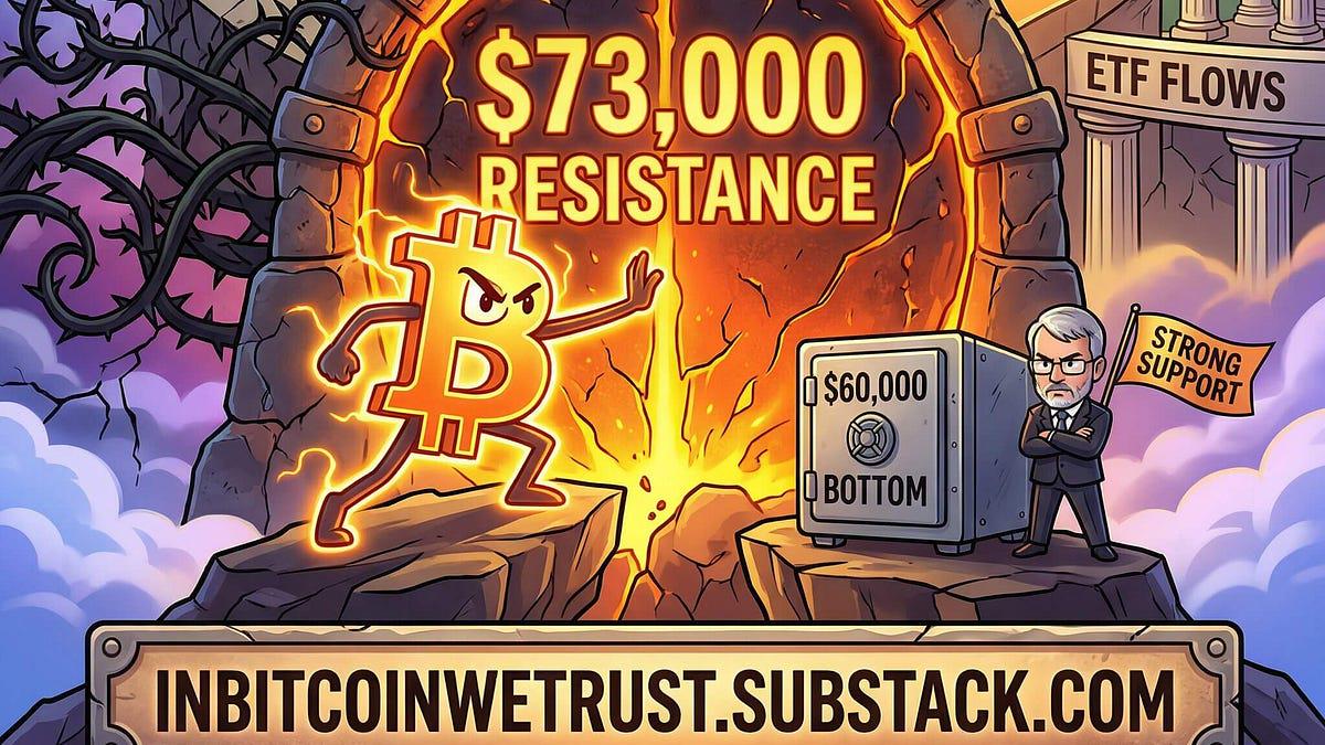 비트코인 갈림길 — $73,000의 시험대 🔥