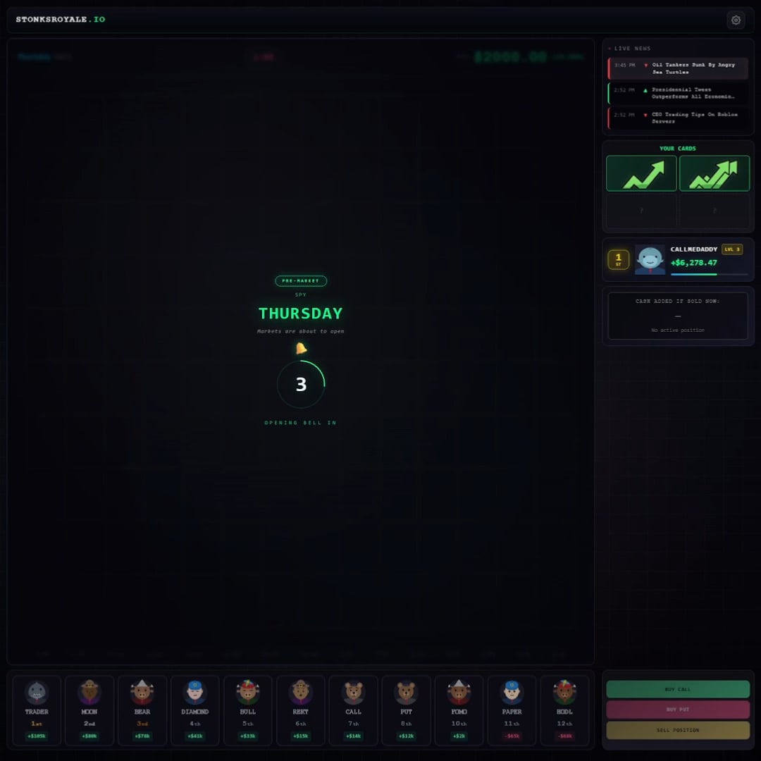 캐주얼 주식 트레이딩 F2P 게임 제작 공유 🎮