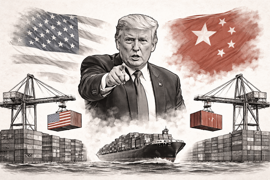 트럼프가 새 무역전쟁을 시작했다 — 비트코인이 이미 반응 중 ⚠️