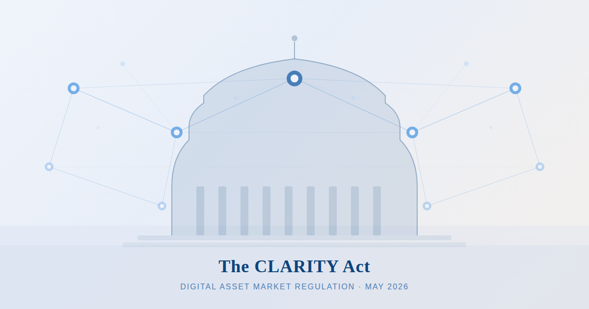 📜 2026년 암호화폐 규제 변화의 분기점, CLARITY 법안과 5월 14일 상원 표결 의미