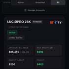 LucidPro 수익률 일관성 관련 질문 🤔